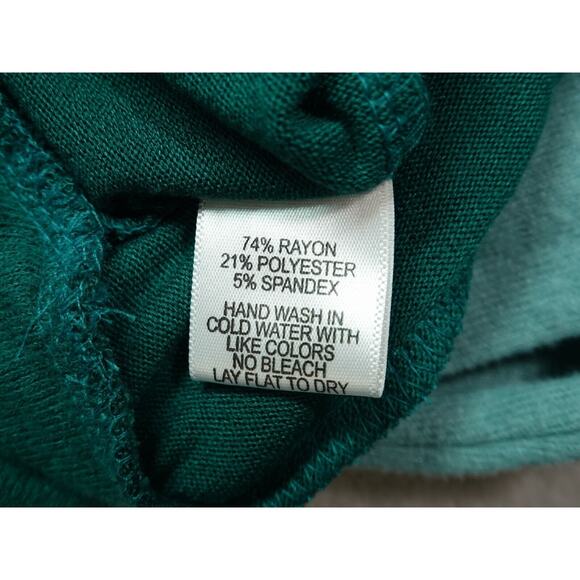 Gibsonlook Womens Green Tops Colorblock Long Sleeve Sweater Round Neck Size M - Picture 12 of 13